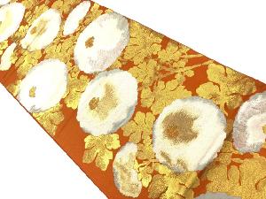 リサイクル　万寿菊模様織出し袋帯